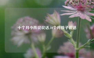 十个月小孩说说话,10个月孩子说话