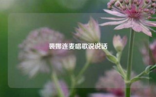 裴娜连麦唱歌说说话