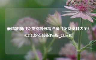 最精准澳门免费资料最精准澳门免费资料大全2023年,炉石传说Pro版_25.36.48