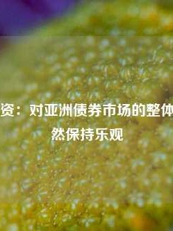 施罗德投资：对亚洲债券市场的整体基本面依然保持乐观