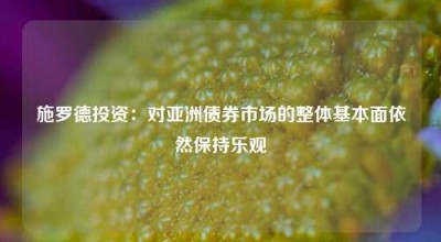 施罗德投资：对亚洲债券市场的整体基本面依然保持乐观