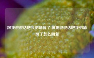 跟我说说话吧我怕酒醒了,跟我说说话吧我怕酒醒了怎么回复