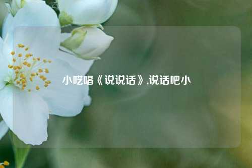 小呓唱《说说话》,说话吧小-第1张图片-兔尾说说网