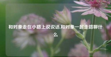 和对象走在小路上说说话,和对象一起走路聊什么