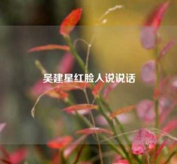 吴建星红脸人说说话