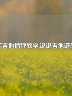 说说话吉他指弹教学,说说吉他谱简单版