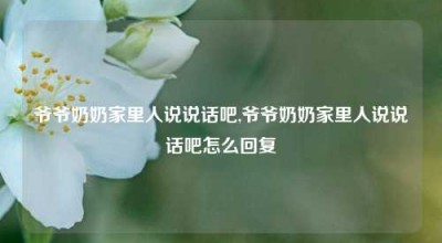 爷爷奶奶家里人说说话吧,爷爷奶奶家里人说说话吧怎么回复