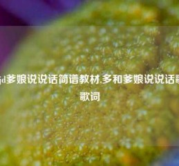 多cjd爹娘说说话简谱教材,多和爹娘说说话歌曲歌词