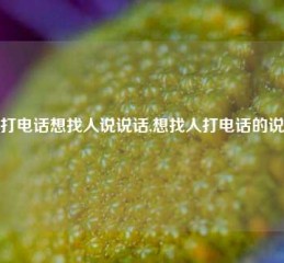 想打电话想找人说说话,想找人打电话的说说