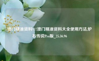 澳门精准资料917澳门精准资料大全使用方法,炉石传说Pro版_25.36.96