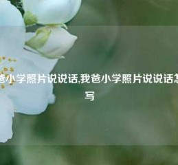 我爸小学照片说说话,我爸小学照片说说话怎么写