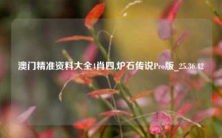 澳门精准资料大全4肖四,炉石传说Pro版_25.36.42