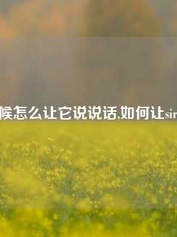 叫siri的时候怎么让它说说话,如何让siri喊我名字