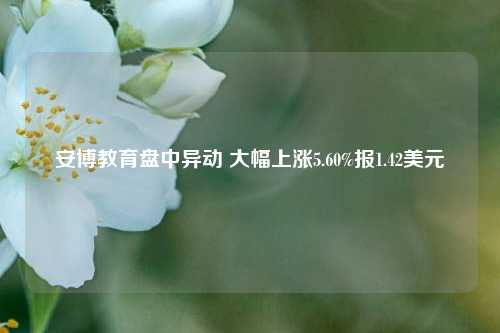 安博教育盘中异动 大幅上涨5.60%报1.42美元-第1张图片-兔尾说说网