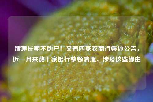 清理长期不动户！又有四家农商行集体公告，近一月来数十家银行整顿清理，涉及这些缘由-第1张图片-兔尾说说网