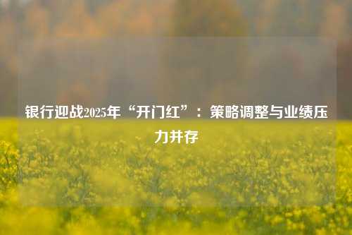 银行迎战2025年“开门红”：策略调整与业绩压力并存-第1张图片-兔尾说说网