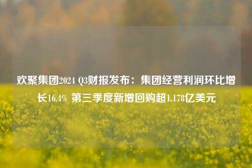 欢聚集团2024 Q3财报发布：集团经营利润环比增长16.4% 第三季度新增回购超1.178亿美元-第1张图片-兔尾说说网