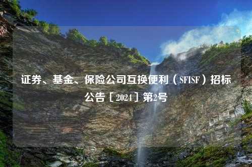 证券、基金、保险公司互换便利（SFISF）招标公告〔2024〕第2号